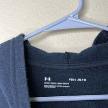 Load image into Gallery viewer, Youth Large Under Armour Youth Loose Fit Black Zip Up Hoodie Jacket
