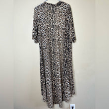 Load image into Gallery viewer, One Size Crazy Train Leopard Print Sheer Dixie Duster
