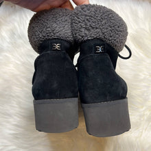 Load image into Gallery viewer, Sz 10 Sam Edelman Black Faux Fur Franc Hiking Boots Shoes
