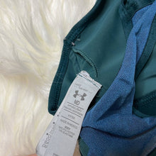 Load image into Gallery viewer, Medium Under Armour Green Criss Cross Sports Bra
