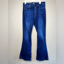 Load image into Gallery viewer, Size 16 A.N.A Plus High Rise Raw Hem Dark Wash Flare Jeans
