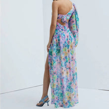 Load image into Gallery viewer, Large For Love &amp; Lemons NWT Blaire One Shoulder Maxi Dress
