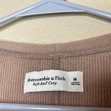 Load image into Gallery viewer, Medium Abercrombie &amp; Fitch Soft &amp; Cozy Tan Long Sleeve Cardigan
