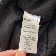 Load image into Gallery viewer, Large Athleta Black Pinktuck Chaturanga Cropped Mesh High Waisted Leggings
