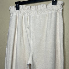 Load image into Gallery viewer, Medium Universal Thread Ivory Colored Fuzzy Lounge Pants
