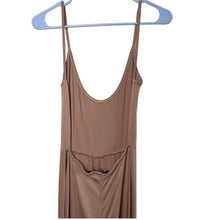 Load image into Gallery viewer, Size 6 Pretty Little Thing Light Brown Jump Suit
