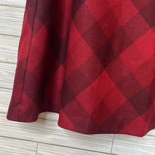 Load image into Gallery viewer, Size 8 Eddie Bauer Red Checkered Wool Skirt
