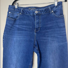 Load image into Gallery viewer, Size 15/16 Maurices Plus Size Dark Wash Denim Boot Cut Jeans
