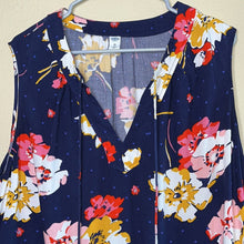Load image into Gallery viewer, XL Old Navy Navy Blue Floral Print Sleeveless Summer Dress
