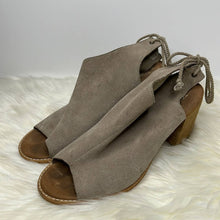 Load image into Gallery viewer, Size W10 TOMS Tan Elba Desert Taupe Suede Peep Toe Ankle Booties
