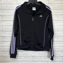 Load image into Gallery viewer, Medium Adidas Purple Black Zip Up Jacket

