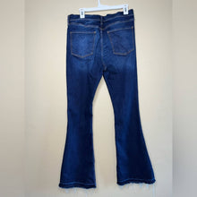 Load image into Gallery viewer, Size 16 A.N.A Plus High Rise Raw Hem Dark Wash Flare Jeans
