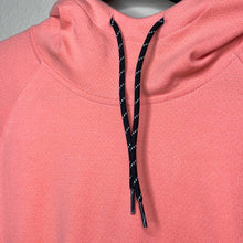 Load image into Gallery viewer, Large Old Navy Dynamic Fleece Coral Orange Short Sleeve Hoodie Shirt
