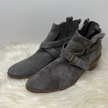 Load image into Gallery viewer, Size 9.5AA Cole Haan Narrow Fit Gray Jensynn Suede Ankle Boots Shoes
