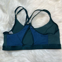 Load image into Gallery viewer, Medium Under Armour Green Criss Cross Sports Bra
