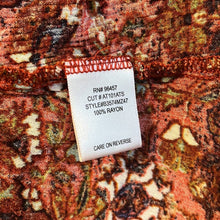 Load image into Gallery viewer, Size 2X Eyeshadow Plus Size Western Boho Printed Short Sleeve Ruffle Top

