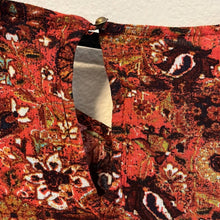 Load image into Gallery viewer, Size 2X Eyeshadow Plus Size Western Boho Printed Short Sleeve Ruffle Top
