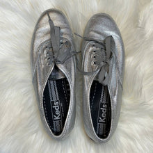 Load image into Gallery viewer, Size 8 KEDS Silver Metallic Sneakers Shoes
