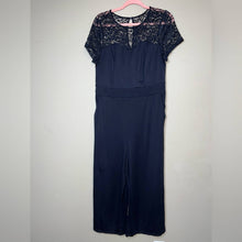Load image into Gallery viewer, Large Torrid Black Plus Studio Luxe Ponte Culotte Jumpsuit
