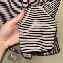 Load image into Gallery viewer, Medium Lou &amp; Grey Tan &amp; Black Stripe Sweatshirt Shirt
