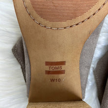 Load image into Gallery viewer, Size W10 TOMS Tan Elba Desert Taupe Suede Peep Toe Ankle Booties
