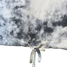 Load image into Gallery viewer, Large GILLI Black Tie Dye Cinch Tie Hem Pullover
