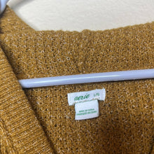 Load image into Gallery viewer, Large Aerie Golden Brown Waffle Knit Soft Hoodie Shirt

