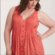 Load image into Gallery viewer, Size 2X Torrid Coral Bee Tank Top
