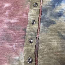 Load image into Gallery viewer, Medium Entro Neutral Earth Tone Tie Dye Henley Top
