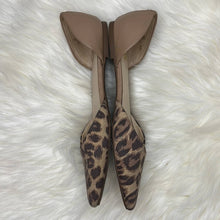 Load image into Gallery viewer, Size 7.5 Sam Edelman Nude &amp; Leopard Pointy Toe Ballet Flats
