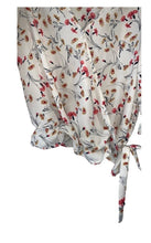 Load image into Gallery viewer, Sienna Sky Boutique Cream Floral Wrap Top
