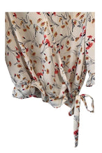 Load image into Gallery viewer, Sienna Sky Boutique Cream Floral Wrap Top
