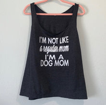 Load image into Gallery viewer, Dog Mom Charcoal Gray Tank

