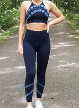 Load image into Gallery viewer, Joylab Black Blue Tie Dye  High Waisted Leggings
