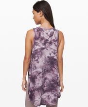 Load image into Gallery viewer, Lululemon Long For Length Tank Purple tie dye print
