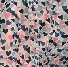 Load image into Gallery viewer, Torrid HEART PRINT RUFFLED BUTTON FRONT TANK TOP

