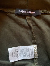 Load image into Gallery viewer, Fashion Nova | Olive Green Stripe Joggers
