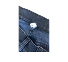 Load image into Gallery viewer, Rag &amp; Bone Dre Low-Rise Ankle Slim Boyfriend Black With Blue Stripe

