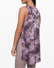 Load image into Gallery viewer, Lululemon Long For Length Tank Purple tie dye print

