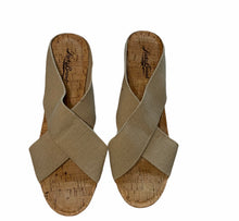 Load image into Gallery viewer, Lucky | Khaki Miller Cork Wedge
