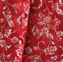 Load image into Gallery viewer, Vintage Victorias Secret Y2K Red Floral Crop Top Button Up
