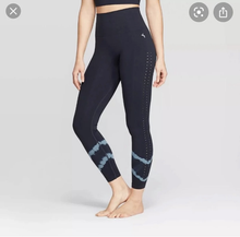 Load image into Gallery viewer, Joylab Black Blue Tie Dye  High Waisted Leggings
