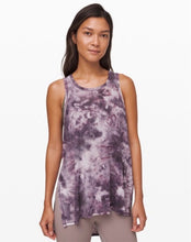 Load image into Gallery viewer, Lululemon Long For Length Tank Purple tie dye print
