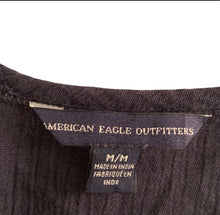 Load image into Gallery viewer, American Eagle | Embroidered Tassel Gauze Tunic Top
