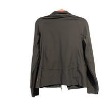 Load image into Gallery viewer, Lucy Deep Olive Green Stretchy Zip Up Jacket
