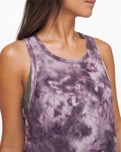 Load image into Gallery viewer, Lululemon Long For Length Tank Purple tie dye print
