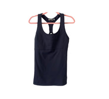 Load image into Gallery viewer, Athleta Charcoal Gray Peek Racerback Tank
