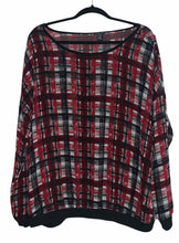 Load image into Gallery viewer, Torrid | Long Sleeve Red Black White Plaid Top
