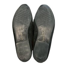 Load image into Gallery viewer, Sz 7.5 Zara Black Suede Slip On Loafer Flats
