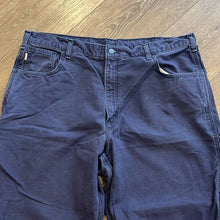 Load image into Gallery viewer, Size 40x34 Carhartt Mens Plus Size Navy Blue Utility Work Pants
